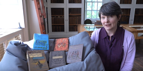 Lara, the Keeper of Books, at Scotland's oldest free public lending library