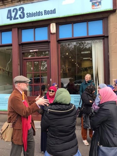 Glasgow City Heritage Trust's Niall Murphy giving a special tour