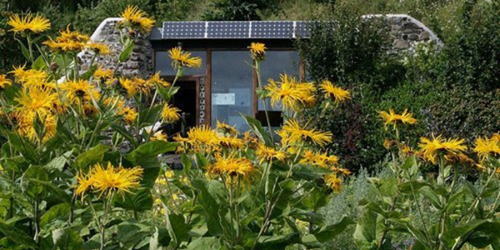 Earthship house in Fife a house made from recycled materials